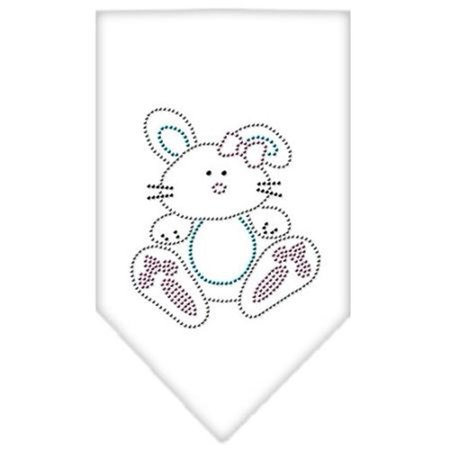 UNCONDITIONAL LOVE Bunny Rhinestone Bandana White Small UN760838